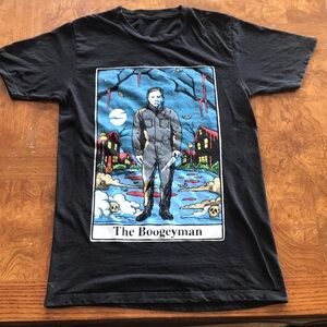 Halloween Shirt The Boogey Man Michael Myers Horror Movie Graphic Tee Tshirt XS